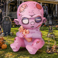3 FT Halloween Inflatables Zombie with Built-in LEDs N1081
