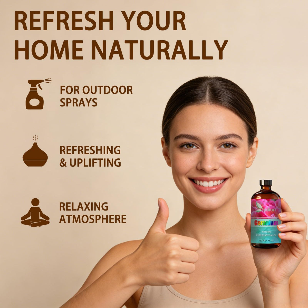 Lavender and Geranium Essential Oil 4 Fl Oz R870