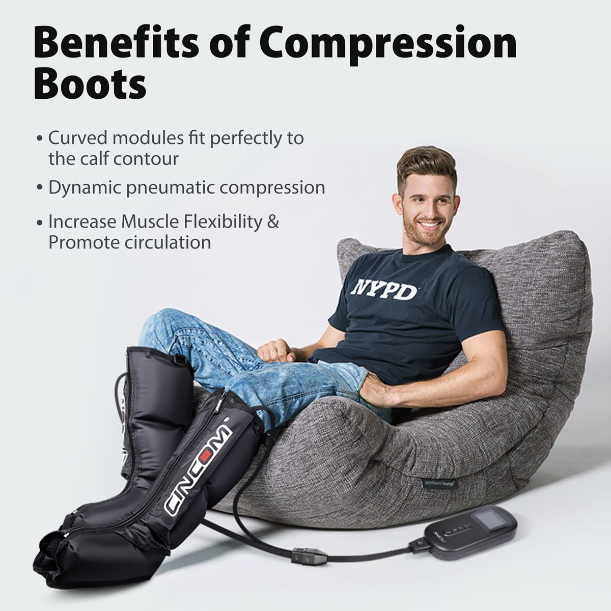 Air Compression Leg and Foot Massager Boots I7138