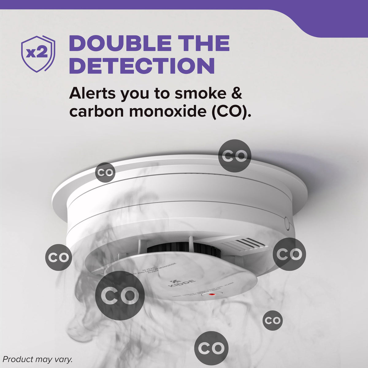 Hardwired Smoke & Carbon Monoxide Detector, 2 Pack C39107