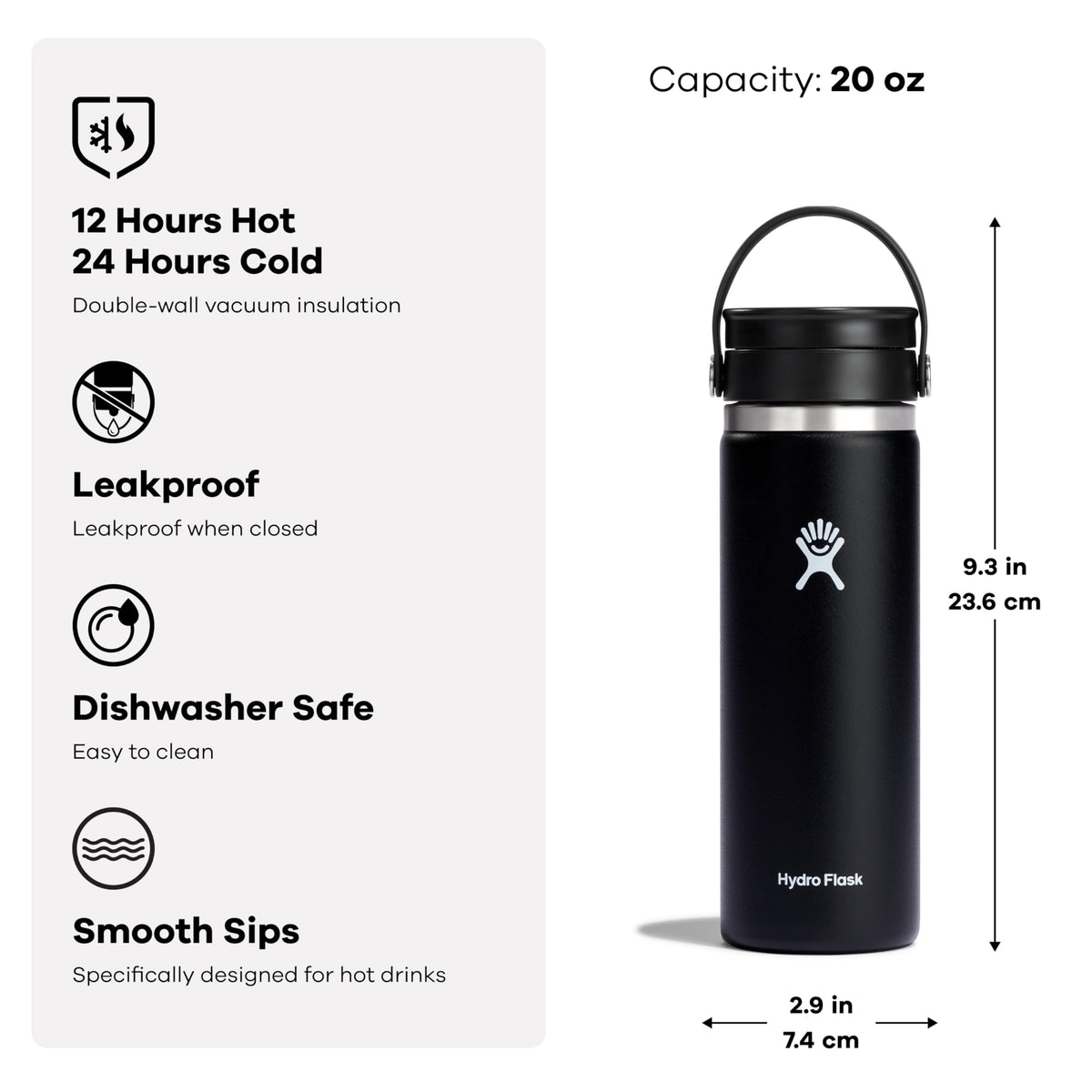 20 Oz Insulated Stainless Steel Coffee Tumbler V52602