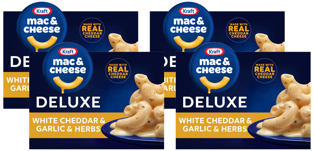 White Cheddar and Garlic and Herbs Mac and Cheese 11.9 oz Pack of 4 P715