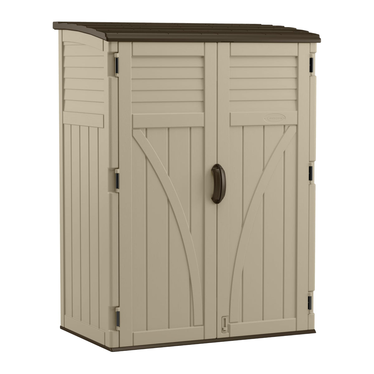 Water Resistant Resin Vertical Outdoor Storage Shed 54 cu. ft. J543182