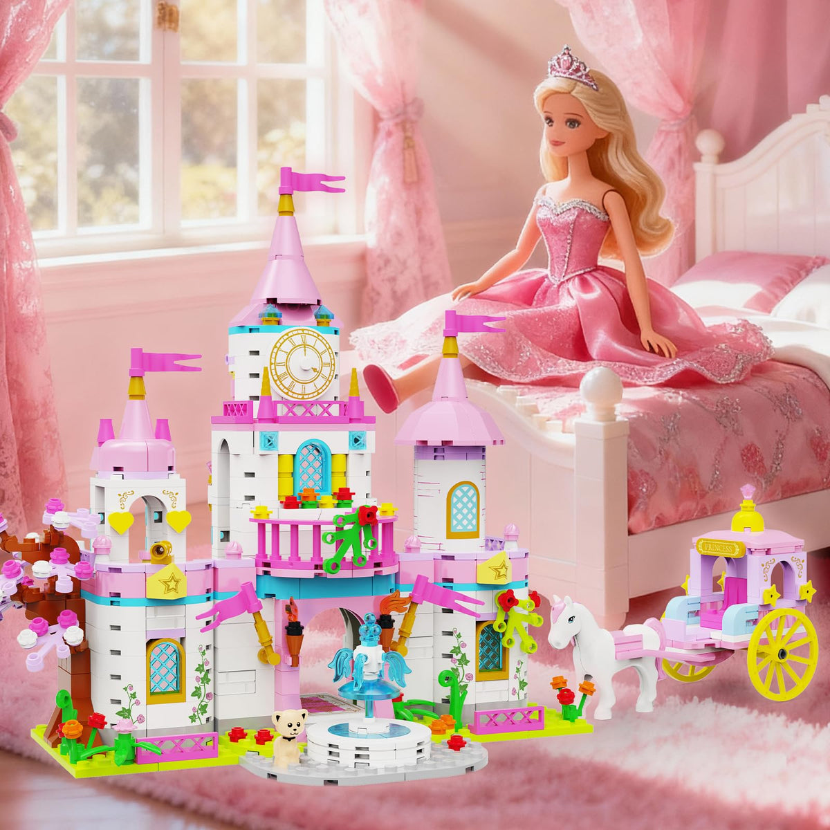 Princess Castle Building Blocks Set 634PCS V414253