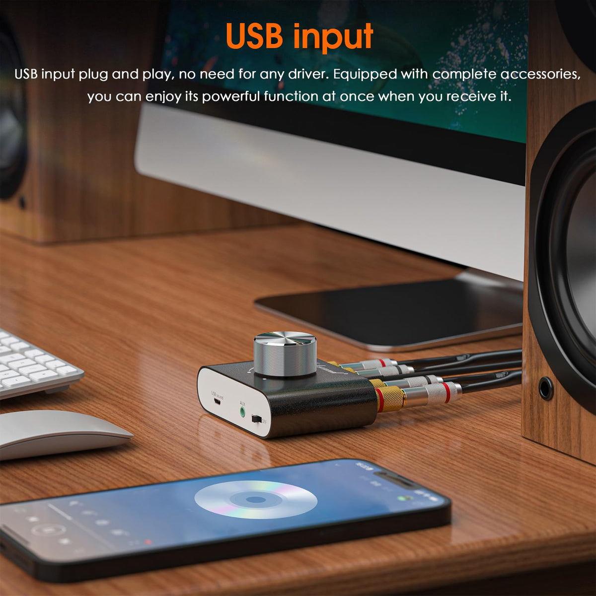 Mini Bluetooth 5.0 Stereo Power Amplifier 50W×2 Black G843070
