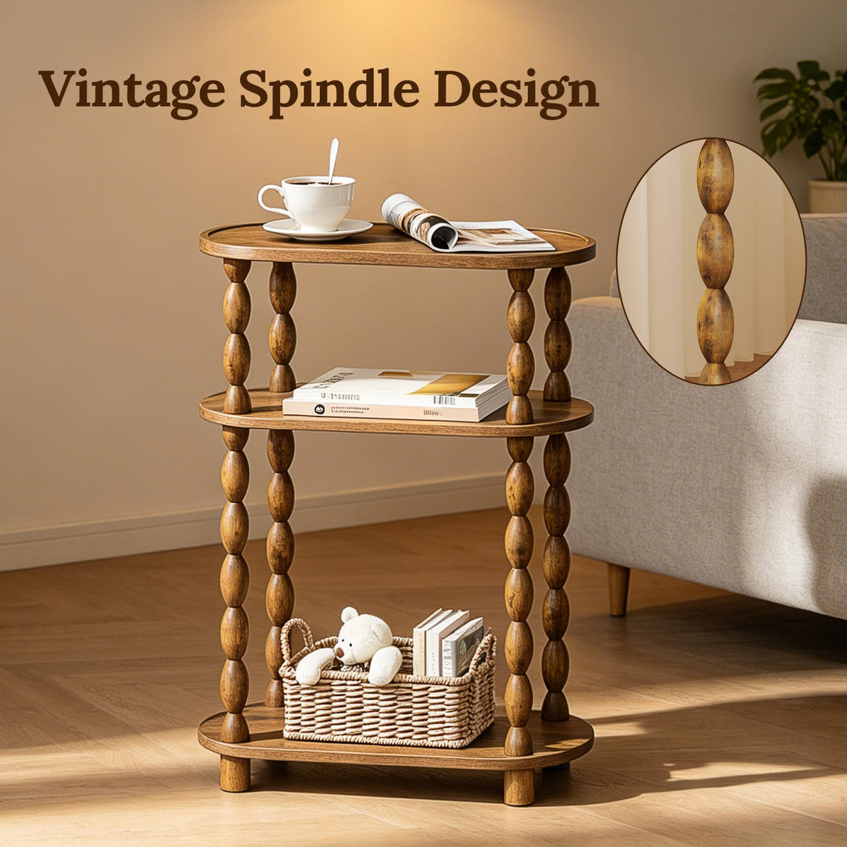 Narrow 3-Tier End Table C580122