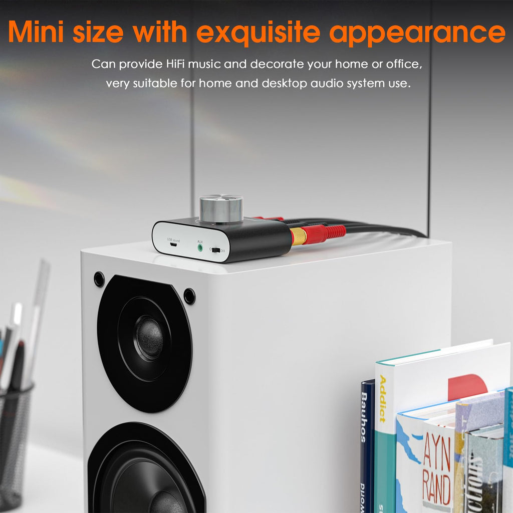 Mini Bluetooth 5.0 Stereo Power Amplifier 50W×2 Black G843070