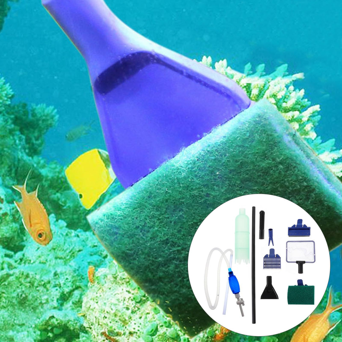 Fish Tank Water Changer with Manual Pump V98872