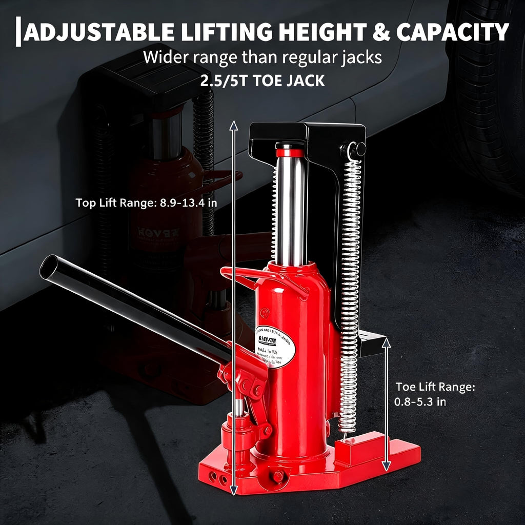 2.5 Ton Toe 5 Ton Top Air Hydraulic Floor Jack L656946