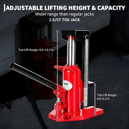 2.5 Ton Toe 5 Ton Top Air Hydraulic Floor Jack L656946