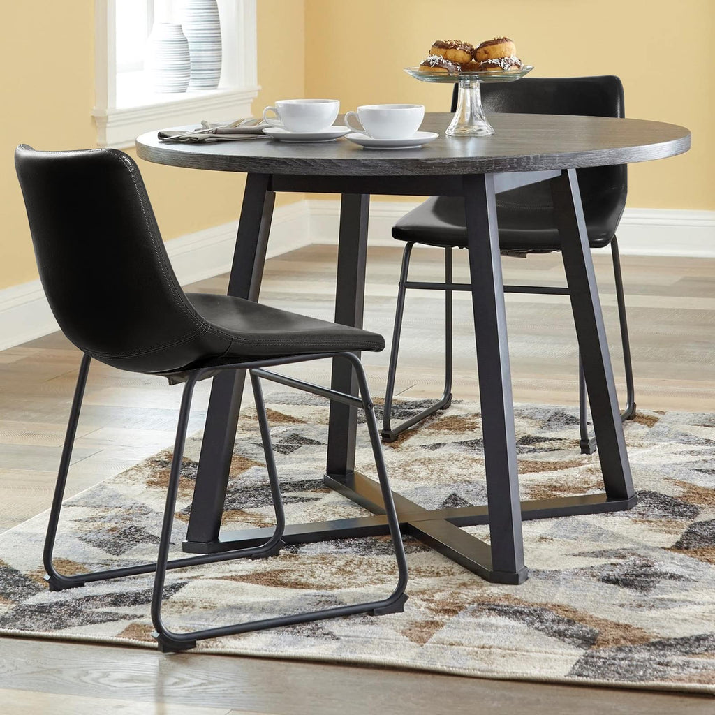 Faux Leather Bar Stools Set of 2 P578