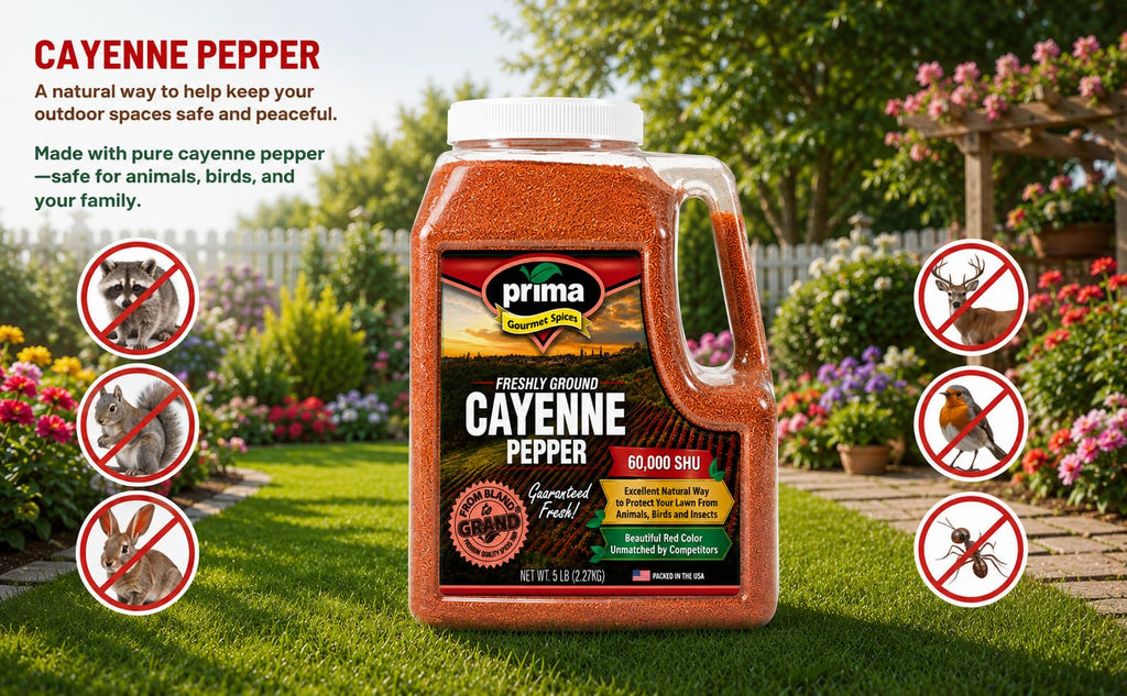 Cayenne Pepper Powder 5 LBS Bulk Kitchen Jug 60,000 SHU Extra Hot All Natural Gluten Free Red Ground Pepper X2109