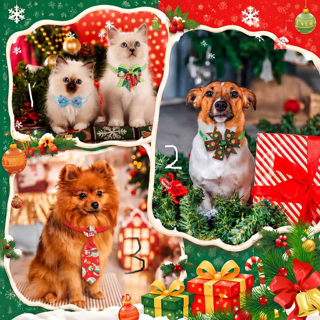 Fall Dog Bow Ties Collars 360 Pcs E7195