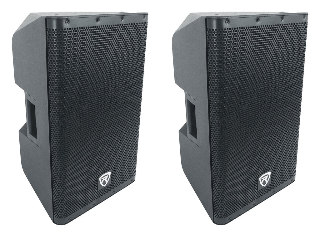 12" Active Powered Speaker with 2-Channel Mixer, 2-Pack H8185