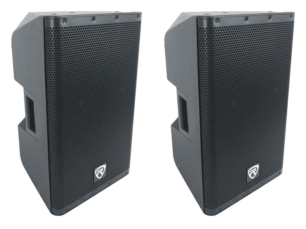 12" Active Powered Speaker with 2-Channel Mixer, 2-Pack H8185