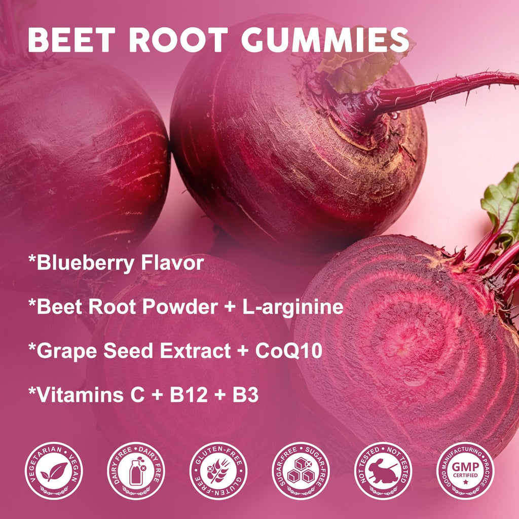 Sugar Free Beet Root Gummies 60 Ct C372965