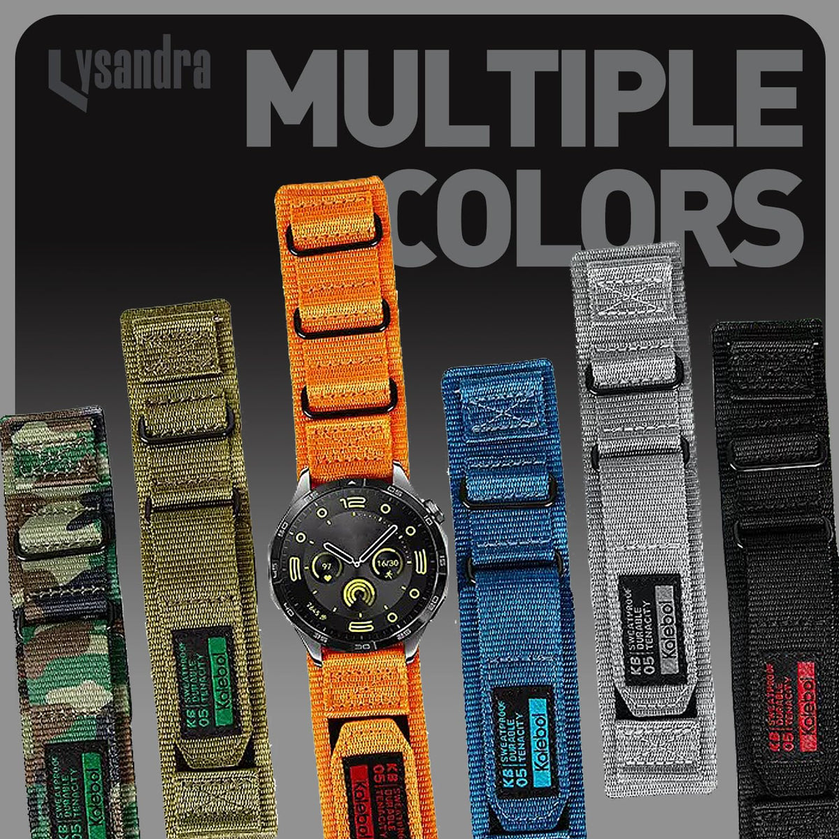 Nylon Sports Strap with Woven Design R4320