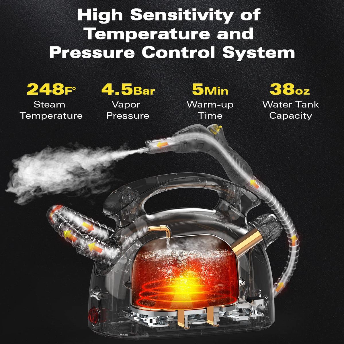 Multipurpose Steam Cleaner with 21 Accessories W117