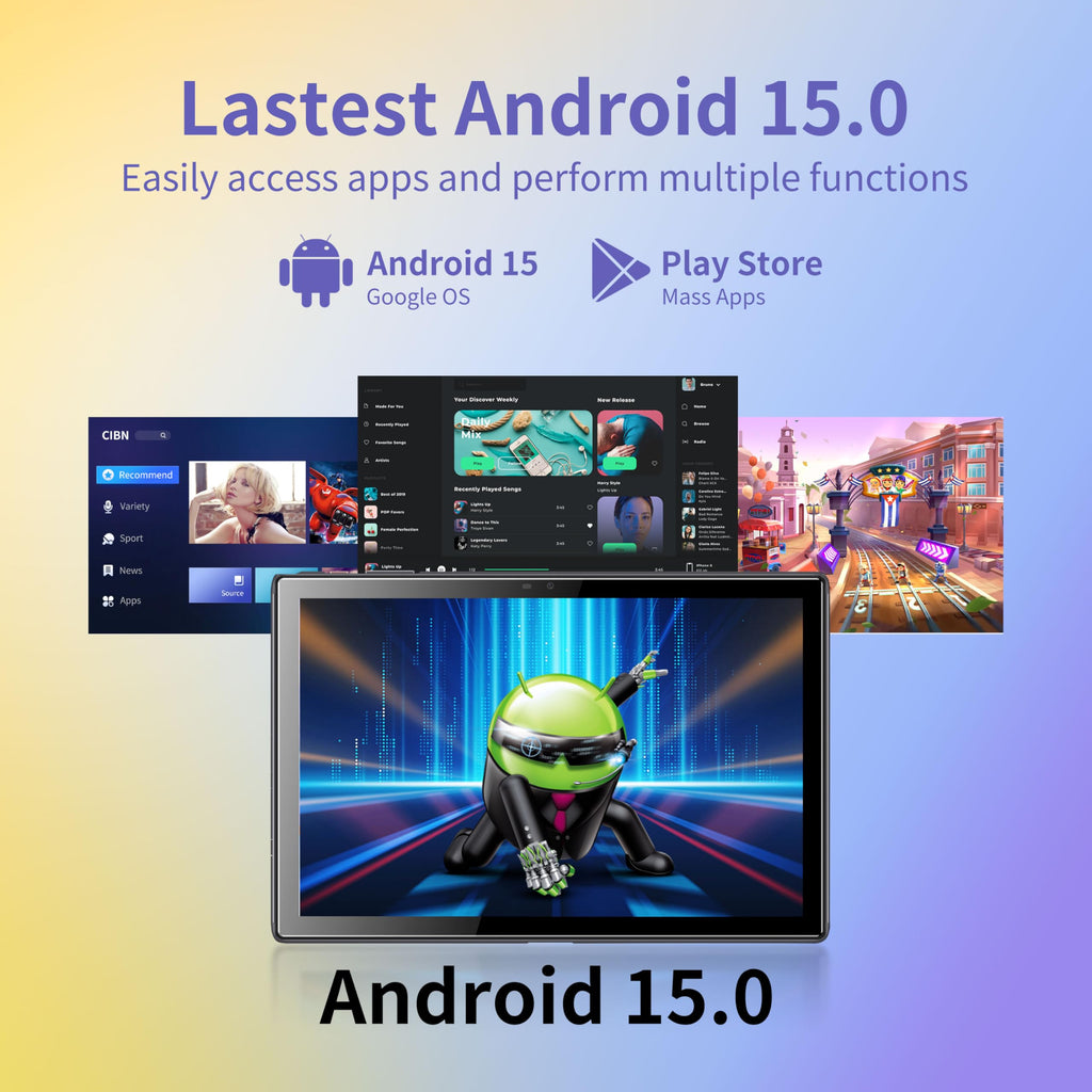 10.1 inch Android 15 Tablet 8GB RAM 64GB ROM S1664