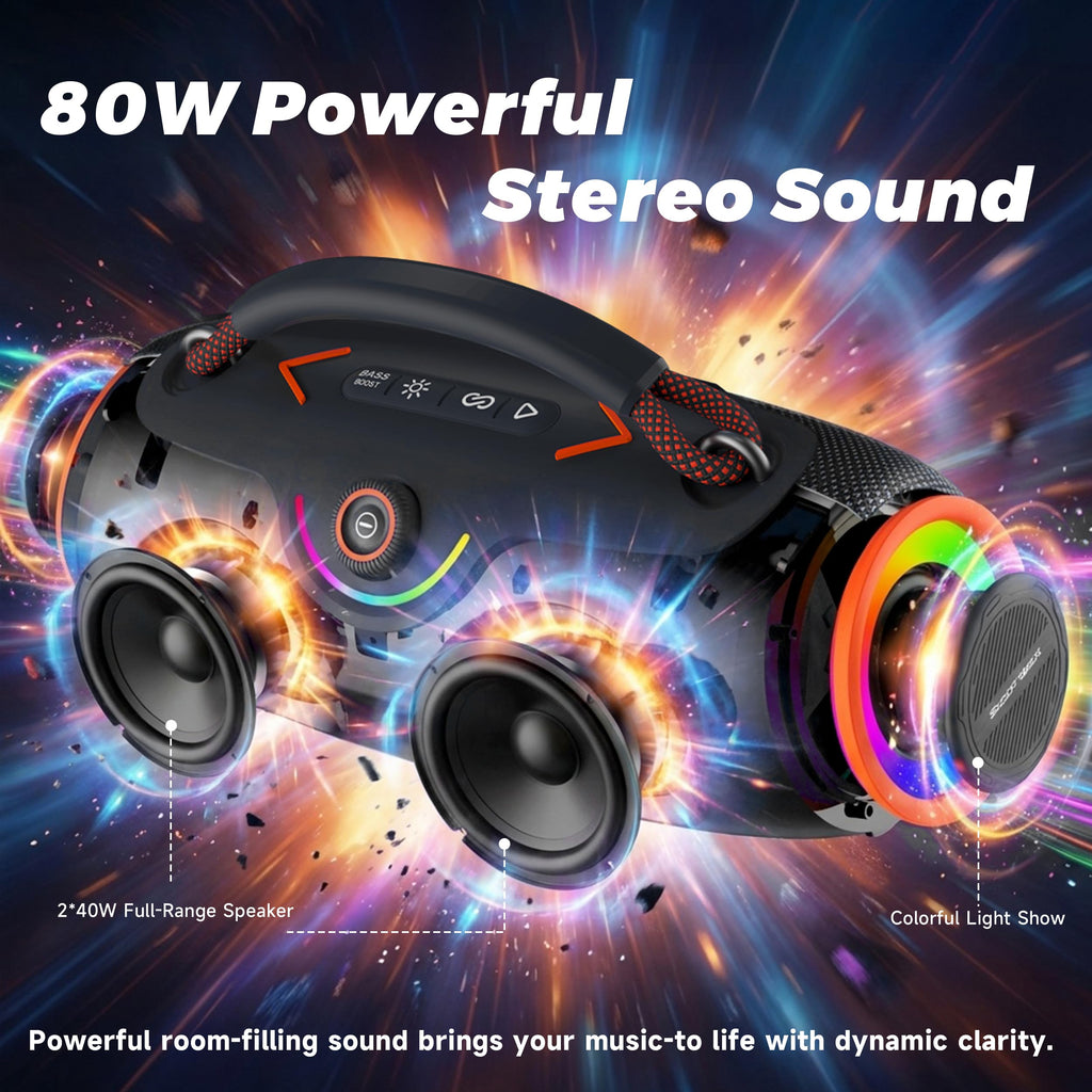 Black Portable Bluetooth Speakers U744697
