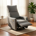 Dark Gray Velvet Swivel Rocker Chair P501626