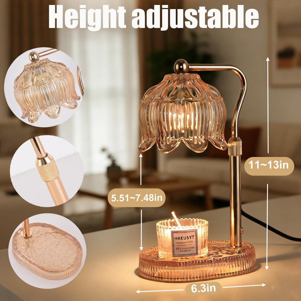 Amber Dimmable Height Adjustable Candle Warmer Lamp M492