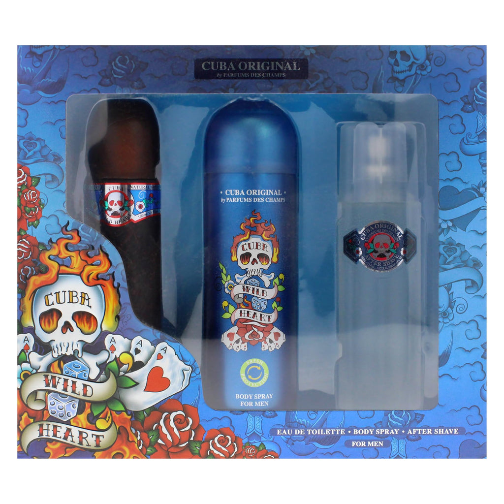 3 Pieces Eau de Toilette After Shave Body Spray Gift Set I167748