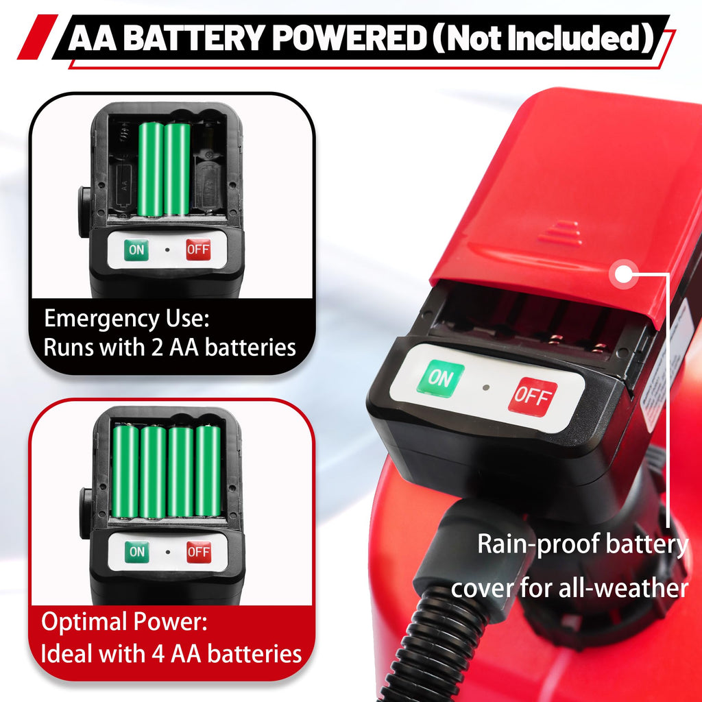 Battery Powered Fuel Transfer Pump with Automatic Stop Nozzle L3156