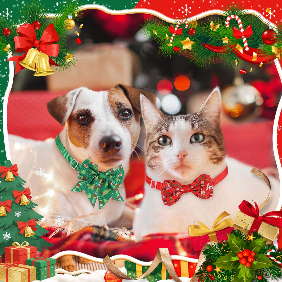 Fall Dog Bow Ties Collars 360 Pcs E7195