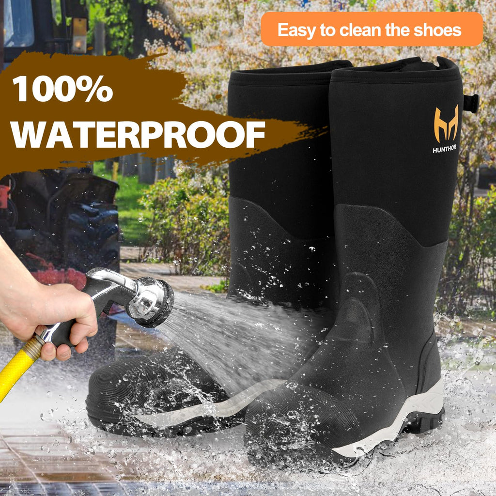 Steel Toe Waterproof Rubber Work Boots W914
