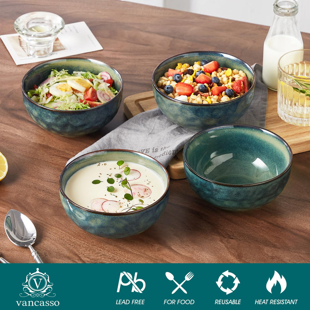Ceramic Green Bowls Set of 4 S9639