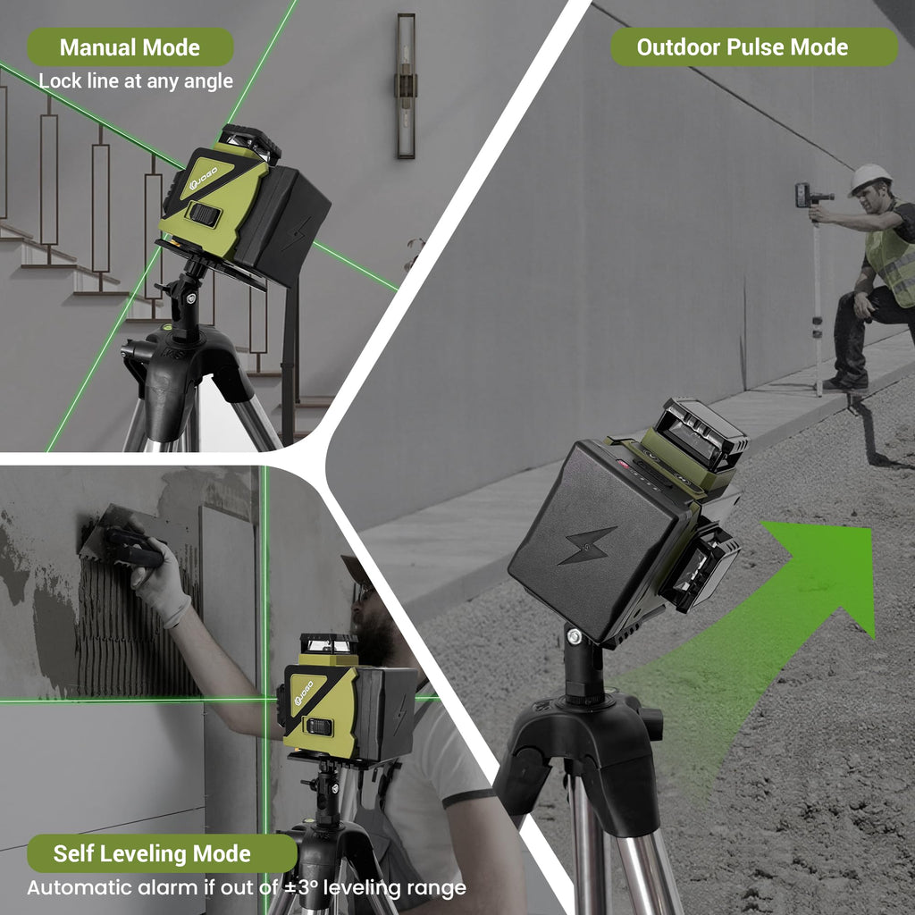 360 Self Leveling Green Laser Level with Magnetic Stand K574082