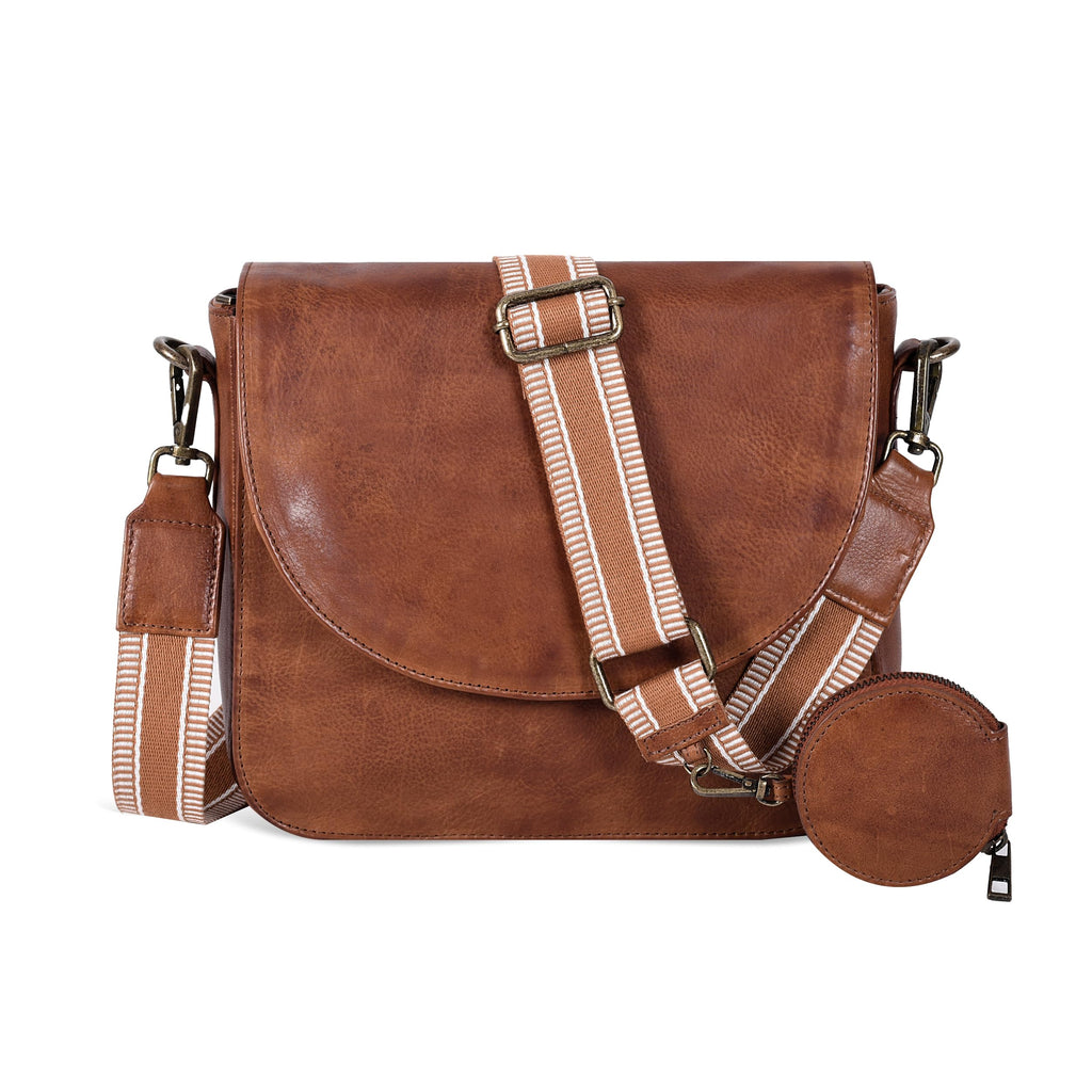 Genuine Leather Crossbody Bag X97277