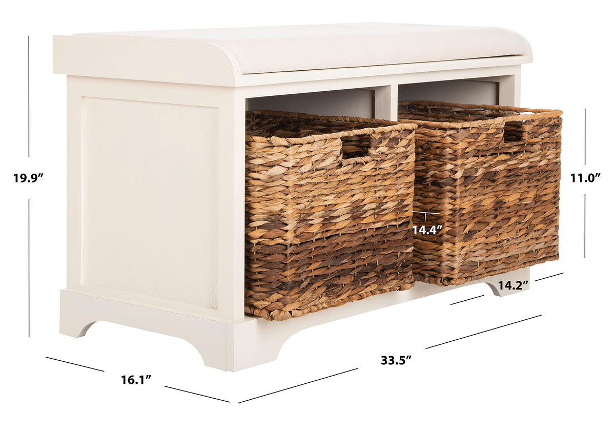 Wood Storage Bench N799
