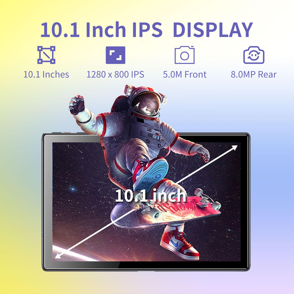 10.1 inch Android 15 Tablet 8GB RAM 64GB ROM S1664