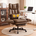 3D Kneading Massage Office Chair with Footrest L299712