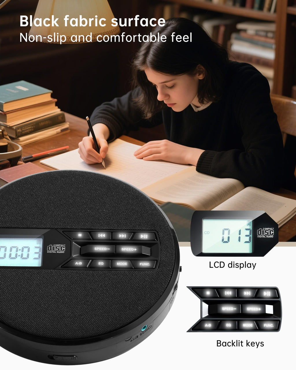 Portable CD Player with Speakers A189566