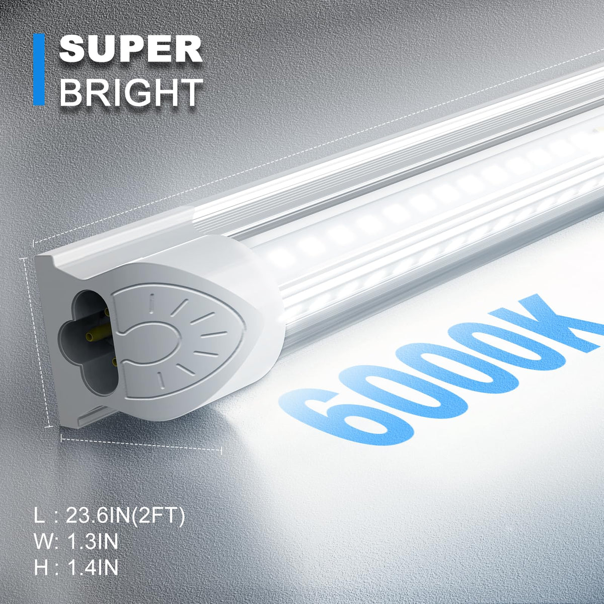 2FT 22W 3300LM 6000K Cool White Linkable LED Shop Lights S166724