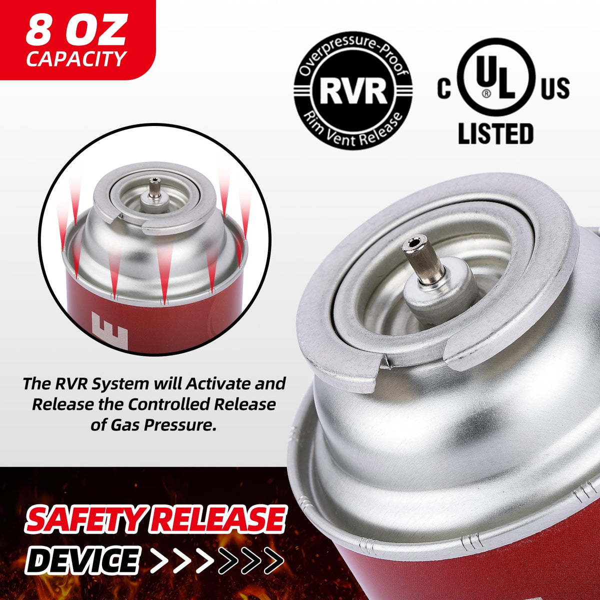8 oz Butane Fuel Canisters U273