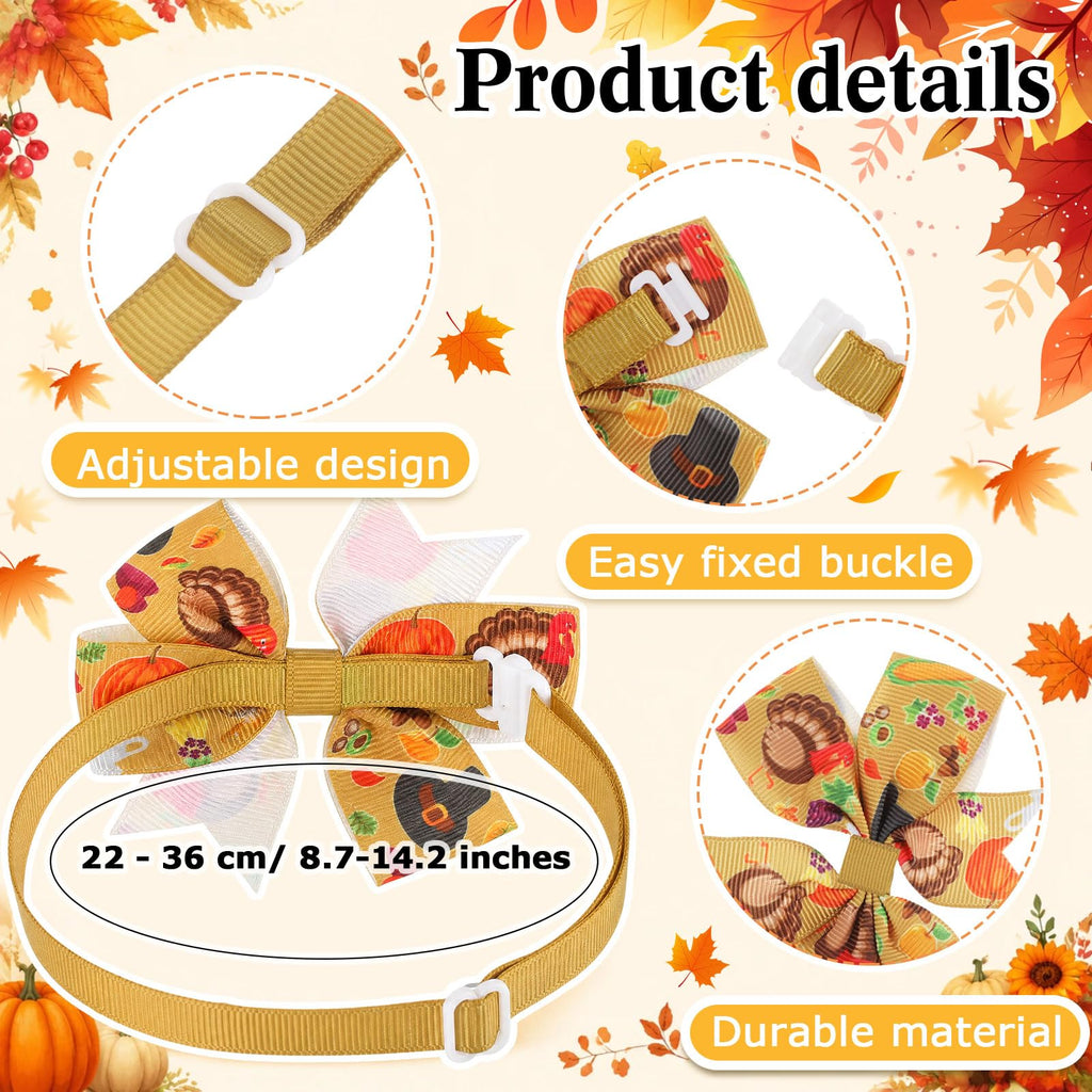 Fall Dog Bow Ties Collars 360 Pcs E7195