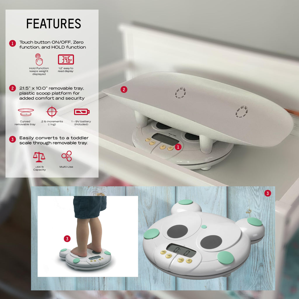 Digital Baby and Toddler Scale with Removable Tray O84190