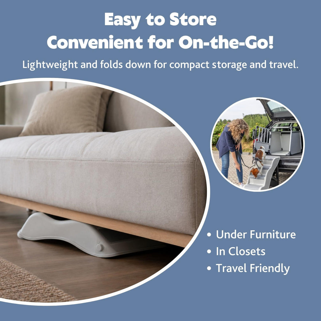 Lightweight 4-Step Pet Stairs Z825413