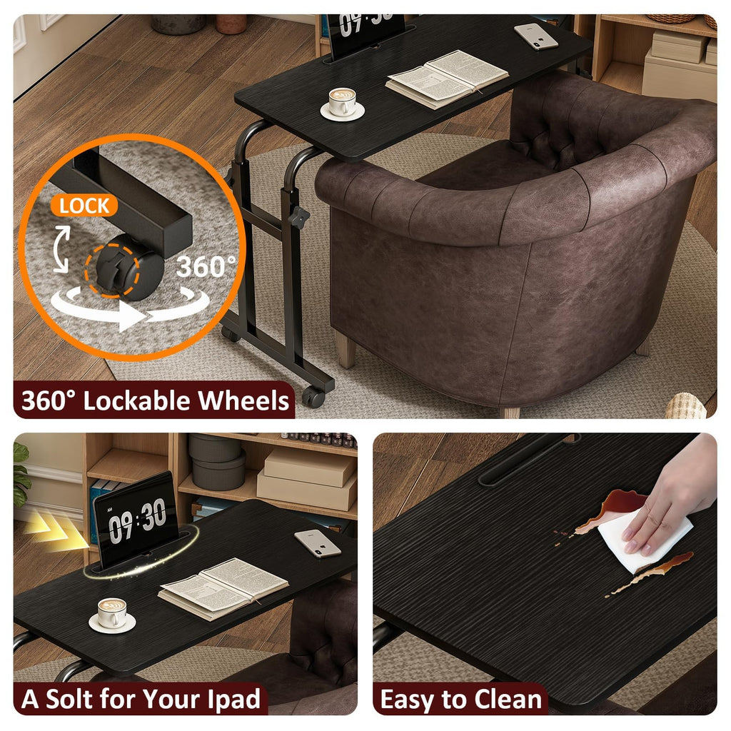 Adjustable Overbed Table with Wheels T293634