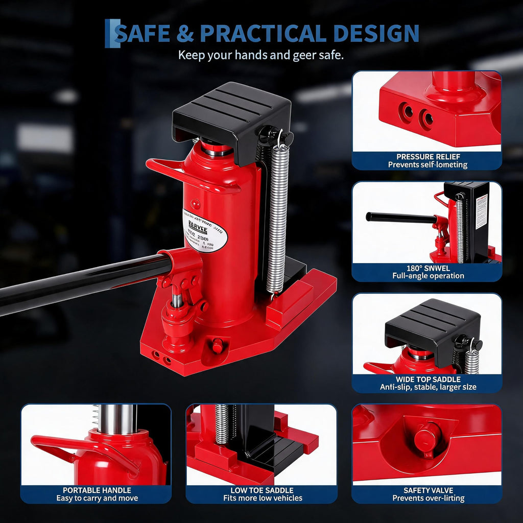 2.5 Ton Toe 5 Ton Top Air Hydraulic Floor Jack L656946