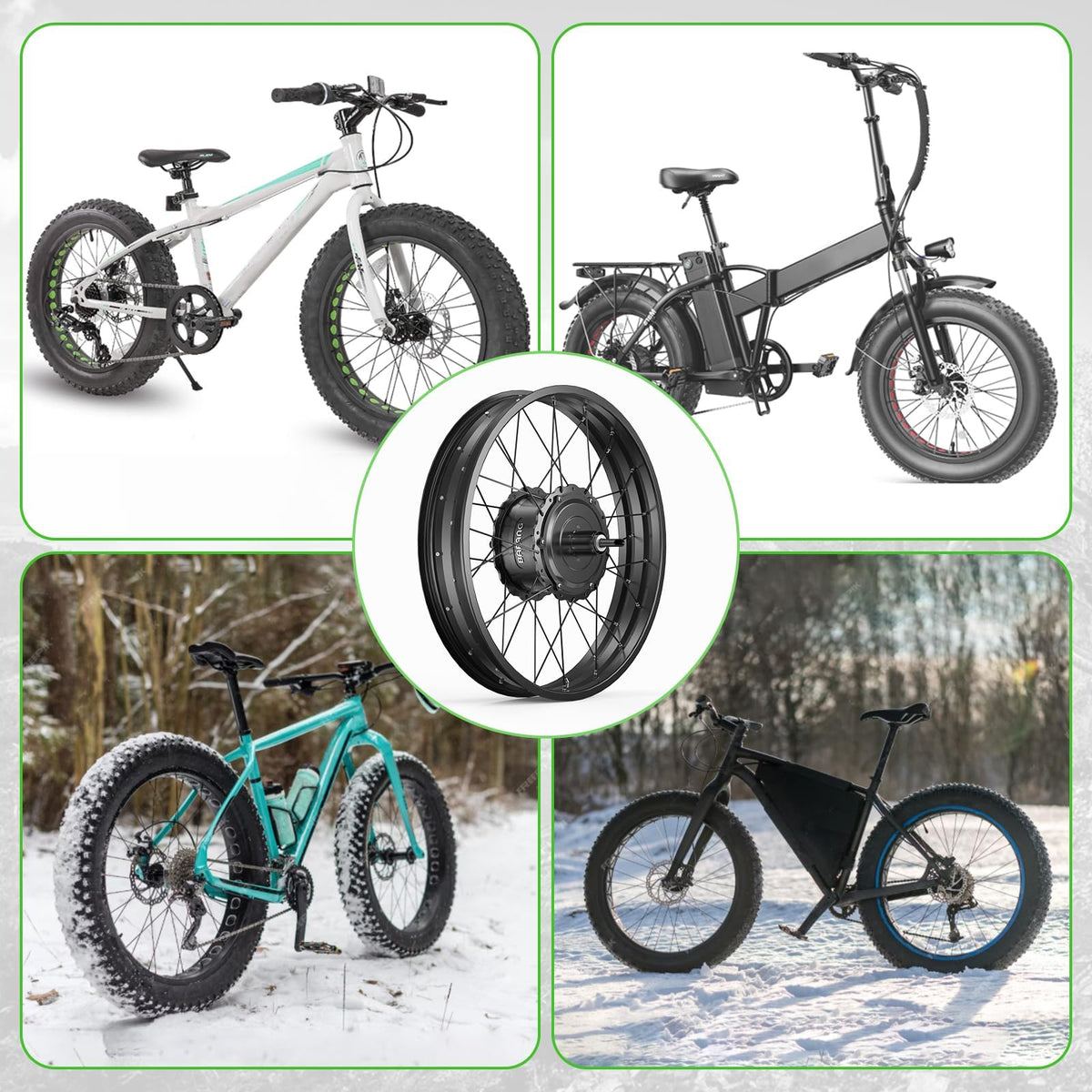 20" 26" 1000W Fat Tire Ebike Conversion Kit U535