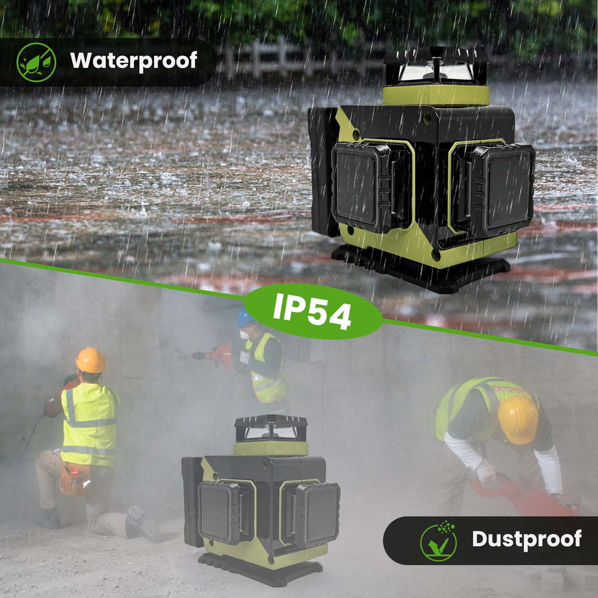 360 Self Leveling Green Laser Level with Magnetic Stand K574082