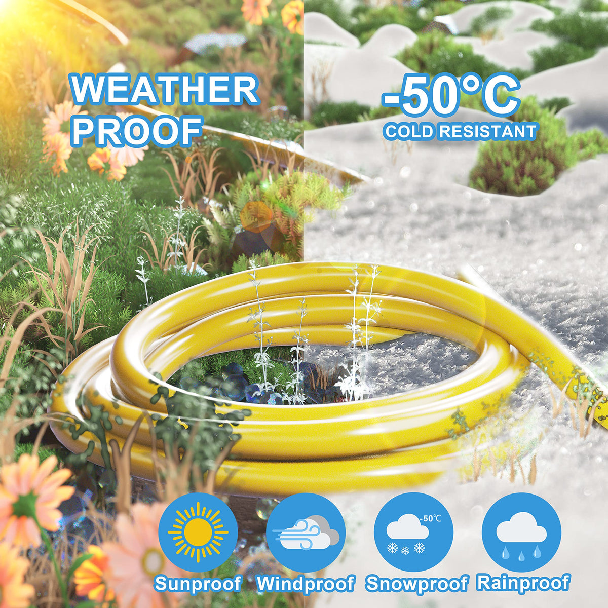100 FT 12/3 Gauge Heavy Duty Outdoor Extension Cord Waterproof N103