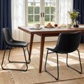 Faux Leather Bar Stools Set of 2 P578