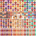 Fall Dog Bow Ties Collars 360 Pcs E7195