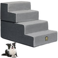 4-Step Foam Dog Stairs, 18-Inch, Gray D90851